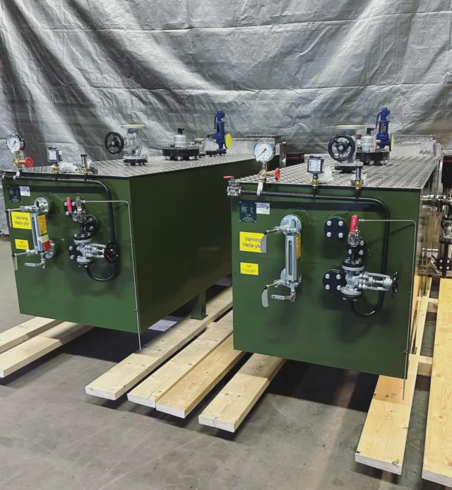2 x PP500 / 500 kW / 16 Bar
 
Klara för leverans till kund som uppgraderar och bygger om sin ångcentral.
 
(Foto RJ)
 
#pannpartner #steamboiler #ångpanna #elångpanna #ånga #steam #industri #panncentral #elångpannor